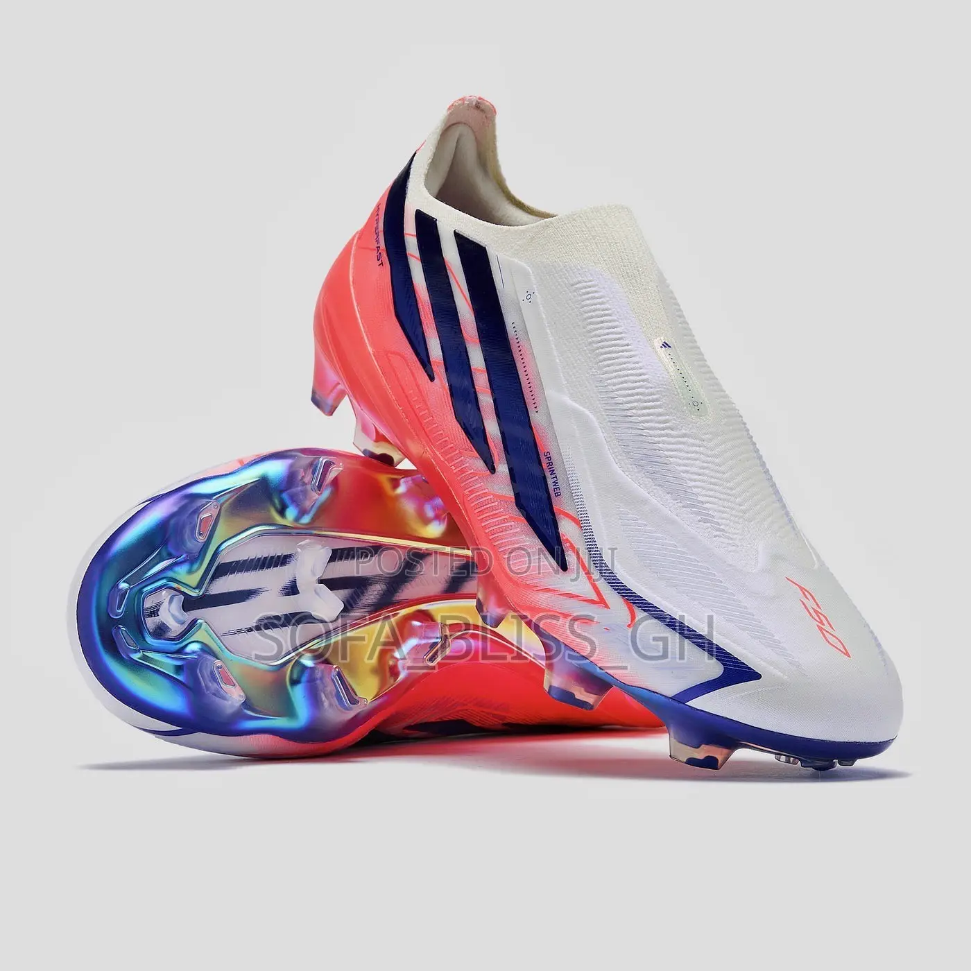 Adidas White F50 HyperFast Elite FG