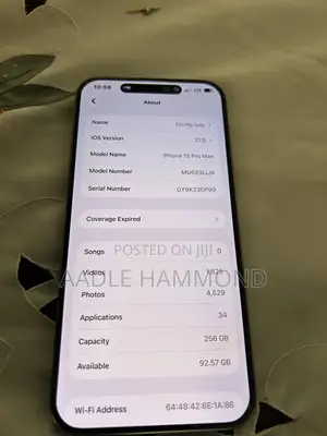 Apple iPhone 15 Pro Max 256 GB Gray