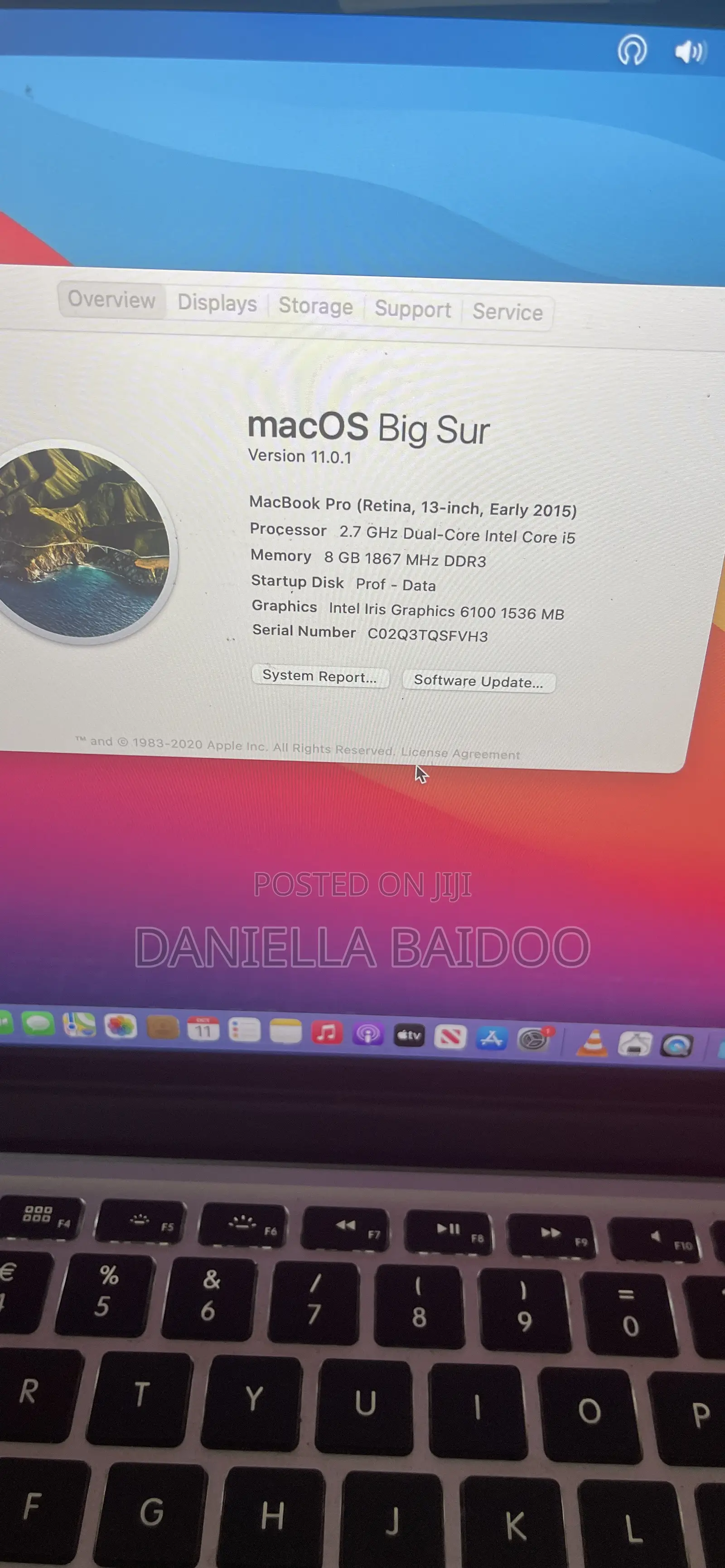Laptop Apple MacBook 2015 8GB Intel Core i5 SSD 256GB
