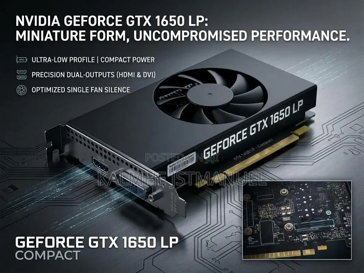 Nvidia Geforce GTX 1650 4GB LP Gpu