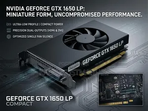 Nvidia Geforce GTX 1650 4GB LP Gpu