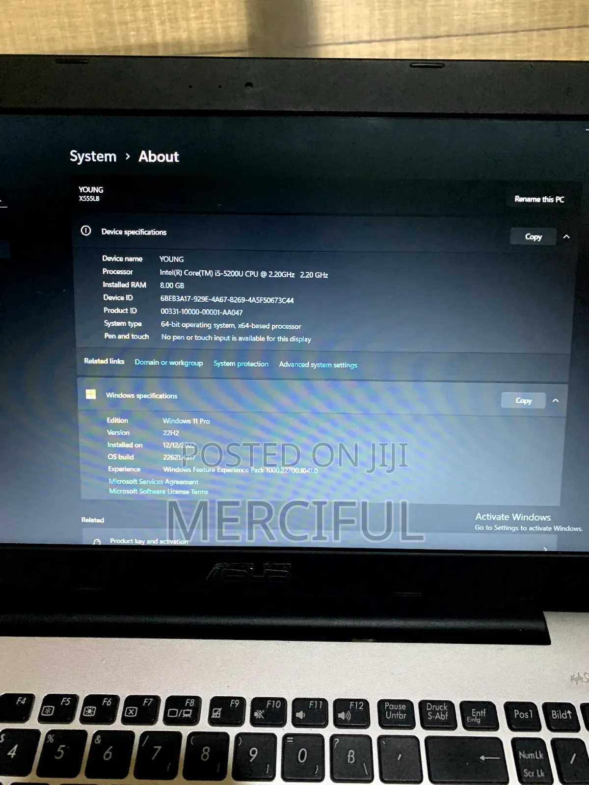 Laptop Asus X555LA 8GB Intel Core i5 HDD+SSD 500GB