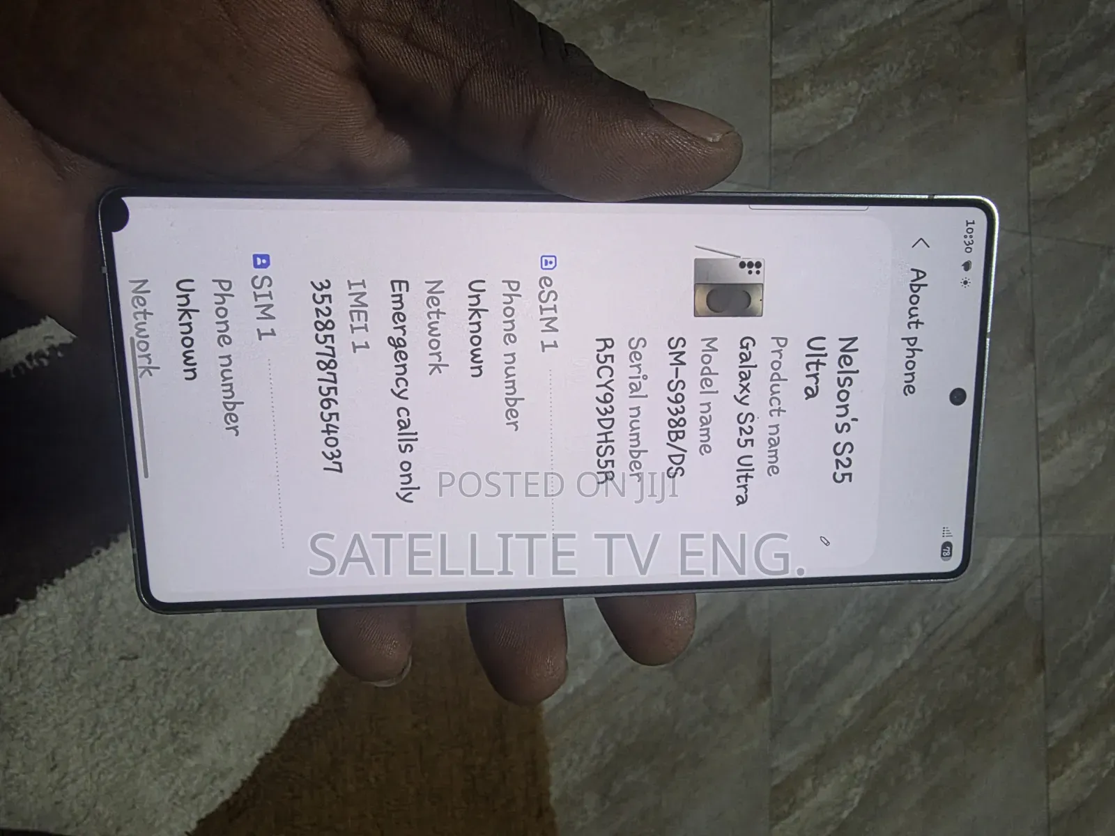 Samsung Galaxy S25 Ultra Screen With Frame