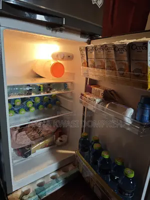 Neon Double-Door Refrigerator With a Total Capacity of 108 Litres.