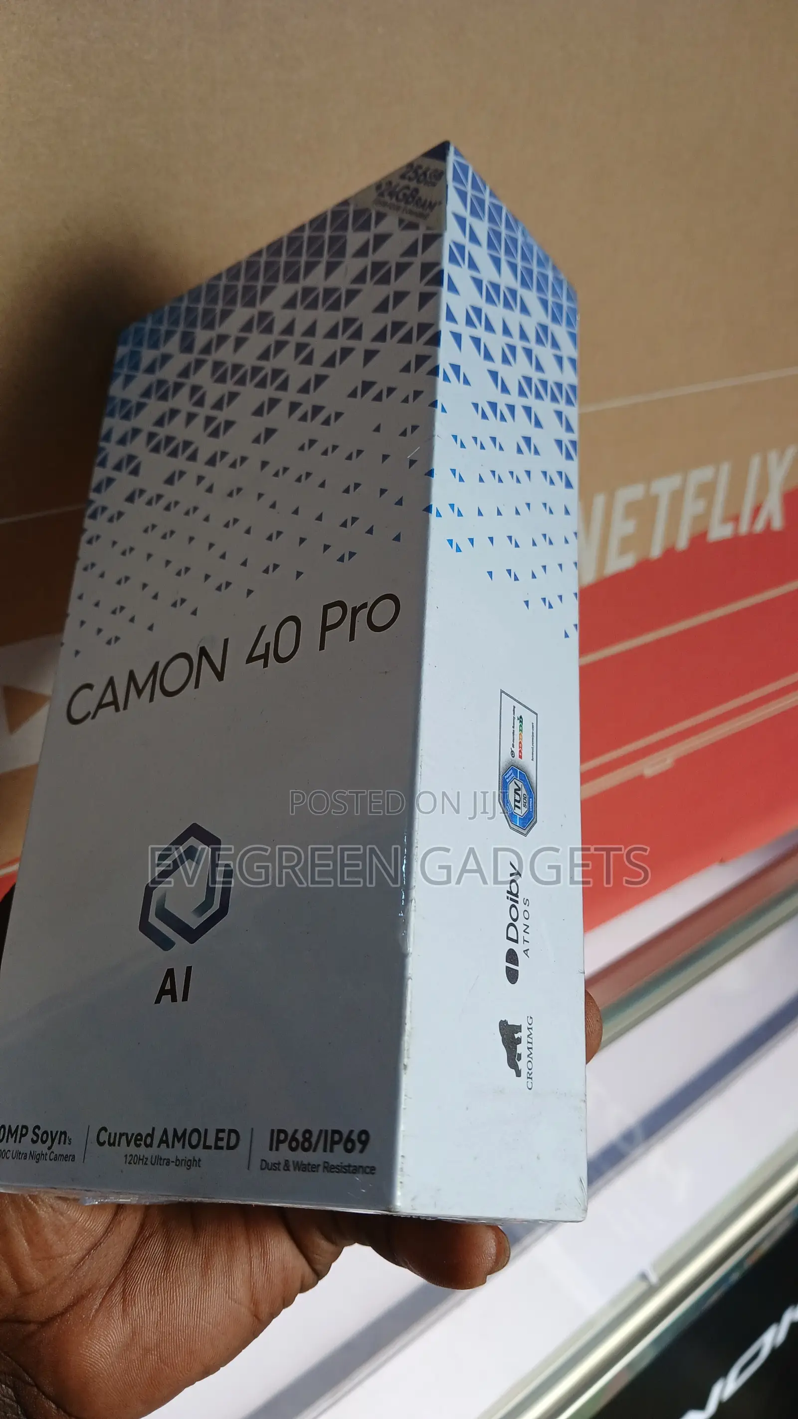 New Tecno Camon 40 Pro 5G 256 GB Black