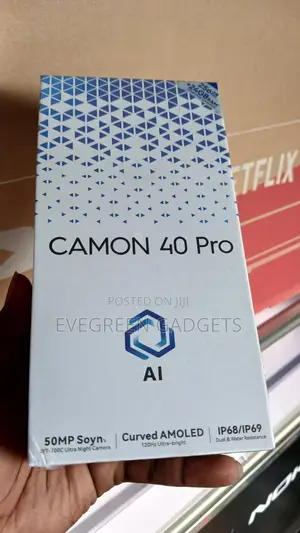 New Tecno Camon 40 Pro 5G 256 GB Black