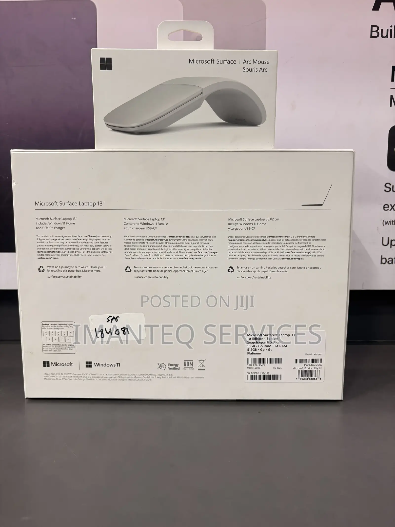 New Microsoft Surface Laptop 16GB Qualcomm Snapdragon X Plus SSD 512GB