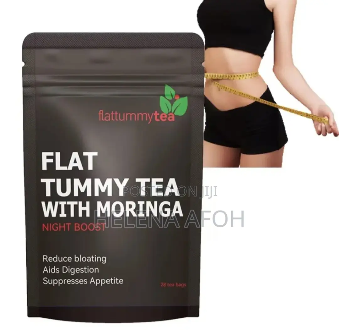 Flat Slim Tea Tummy Moringa Detox Weight Loss Fat Burner - 28 Tea Bags