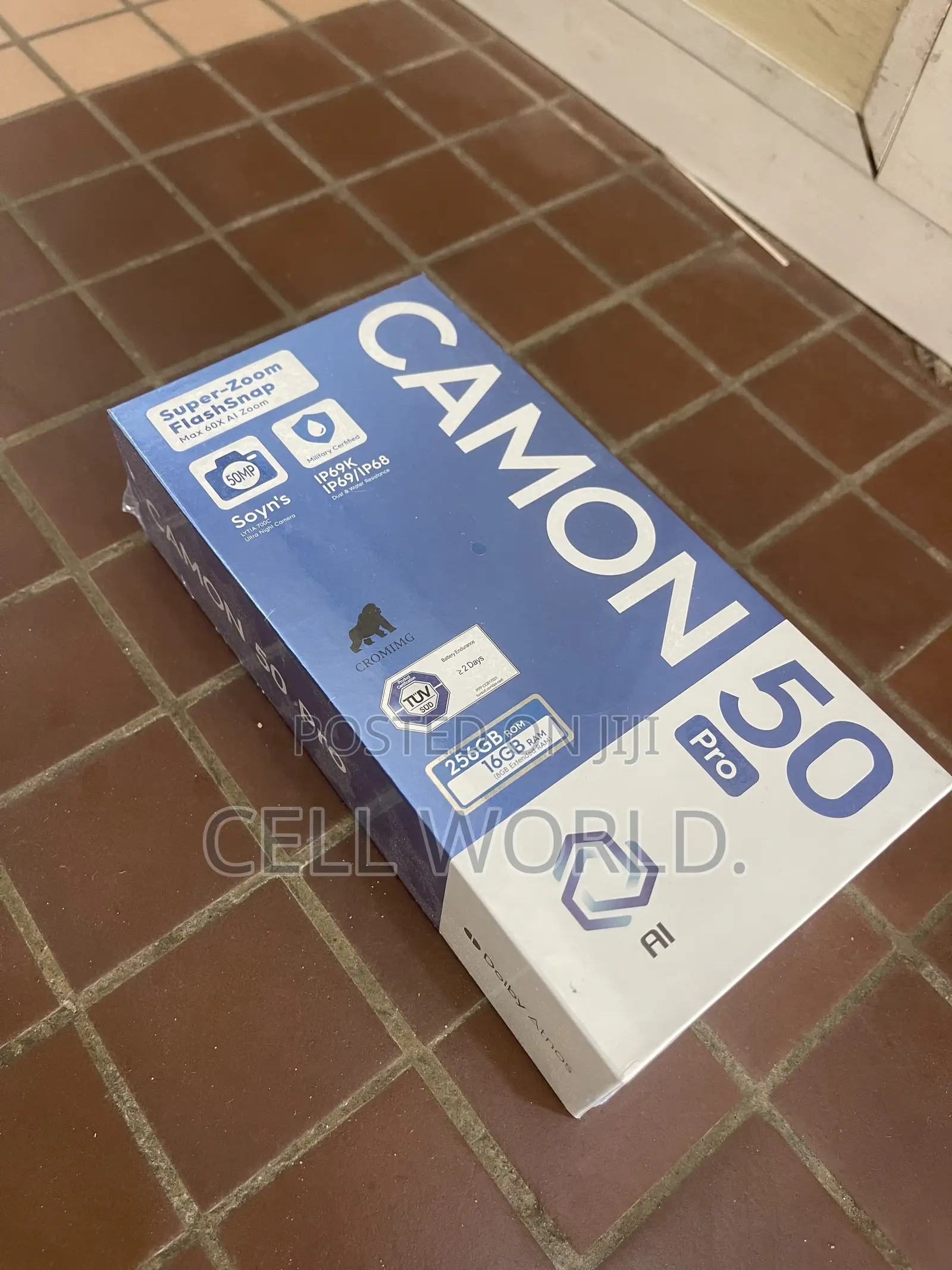 New Tecno Camon 50 Pro 256 GB Black