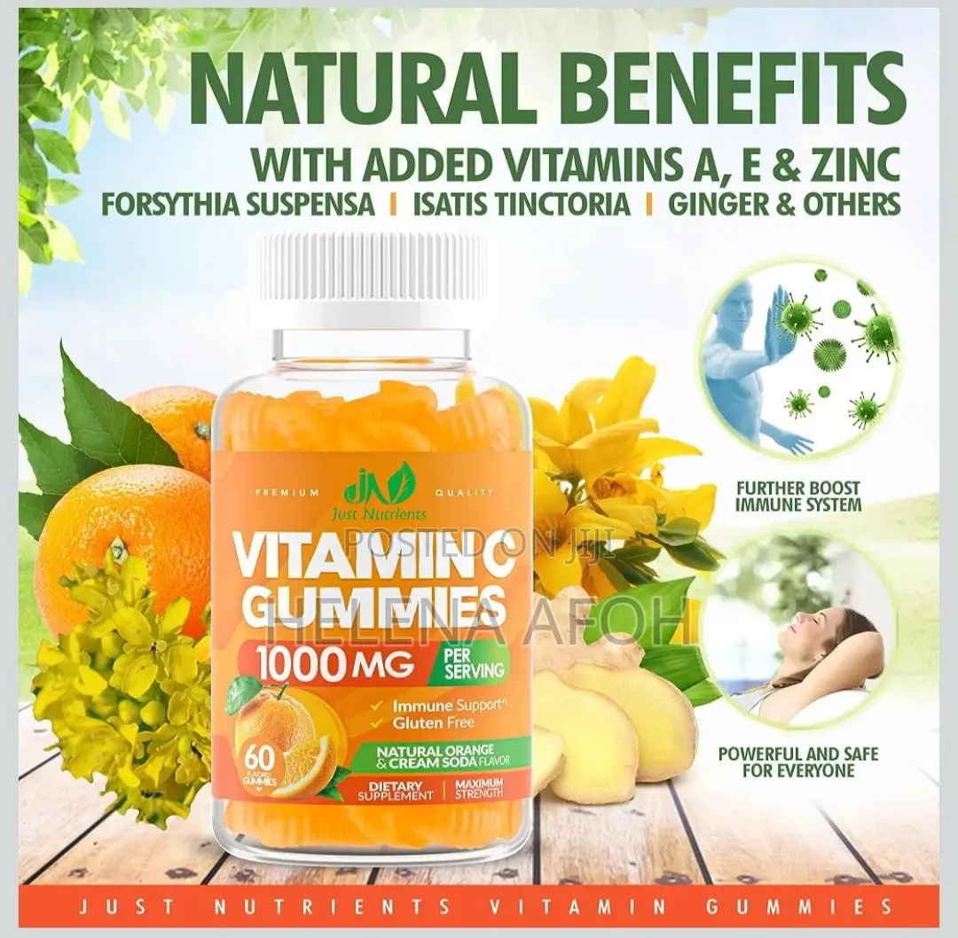 Vitamin C Gummies Dietary Supplement - 60 Gummies