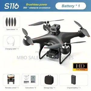 S116 Max Brushless Motor Dual HD Adjustable Camera Drone