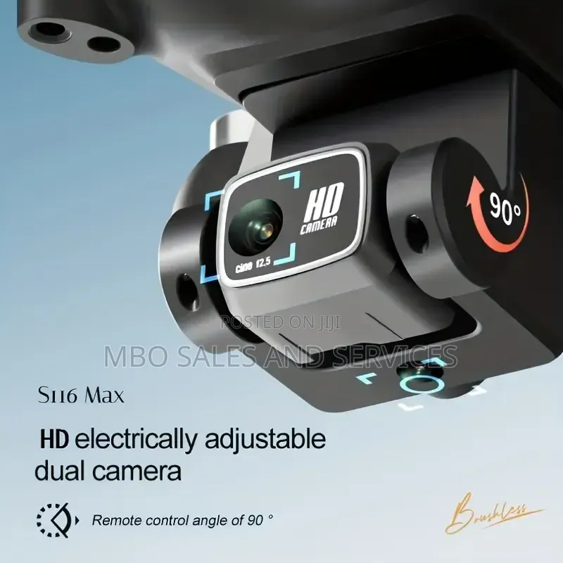 S116 Max Brushless Motor Dual HD Adjustable Camera Drone