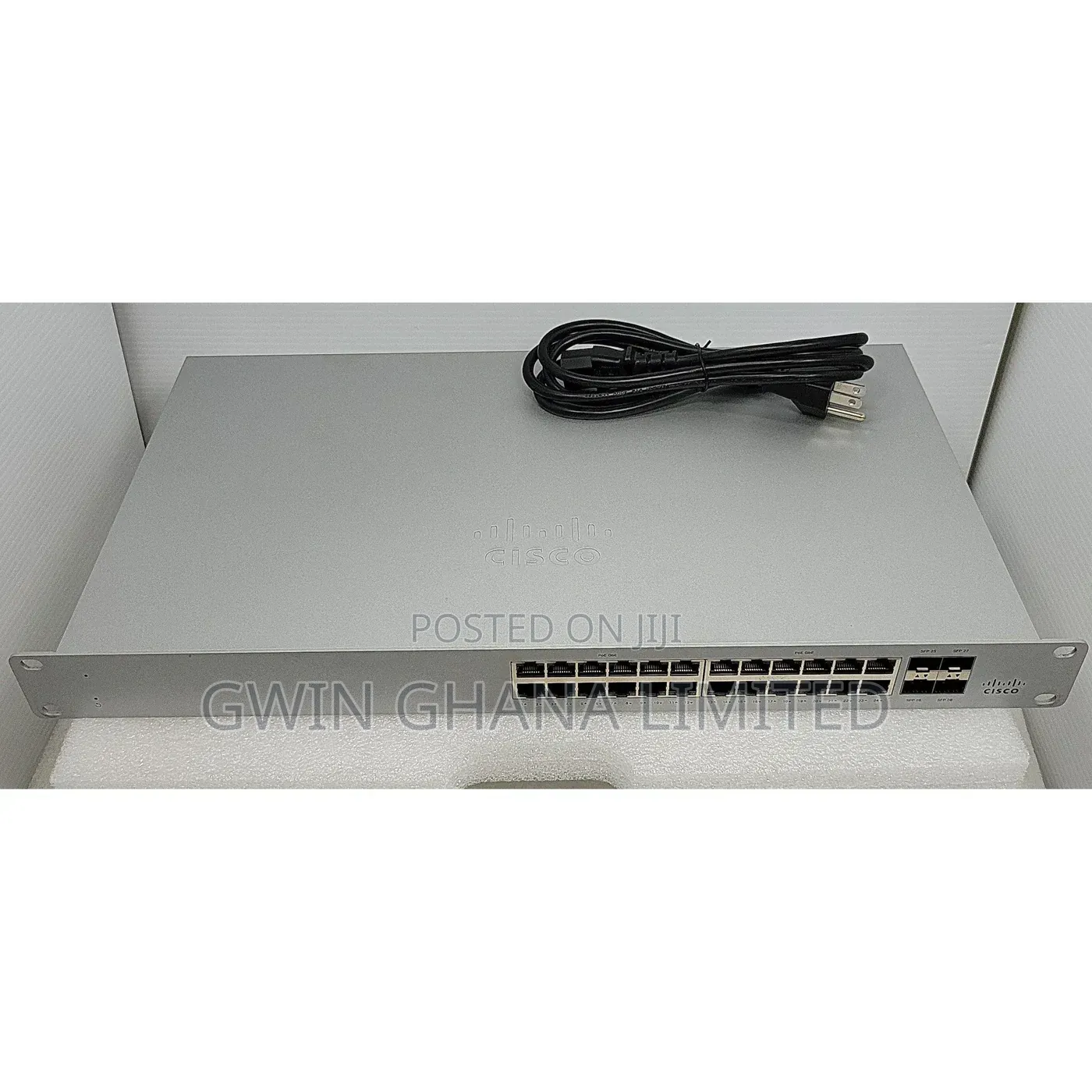 Cisco Meraki MS225-24P 24-Port Gigabit PoE+ Compliant Managed Switch