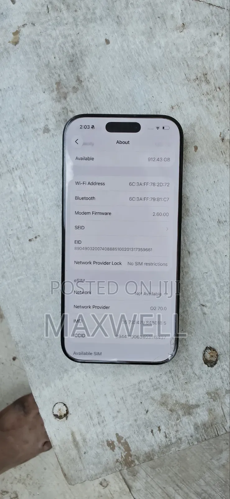 Apple iPhone 16 Pro 1 TB Graphite