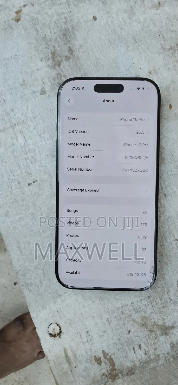 Apple iPhone 16 Pro 1 TB Graphite