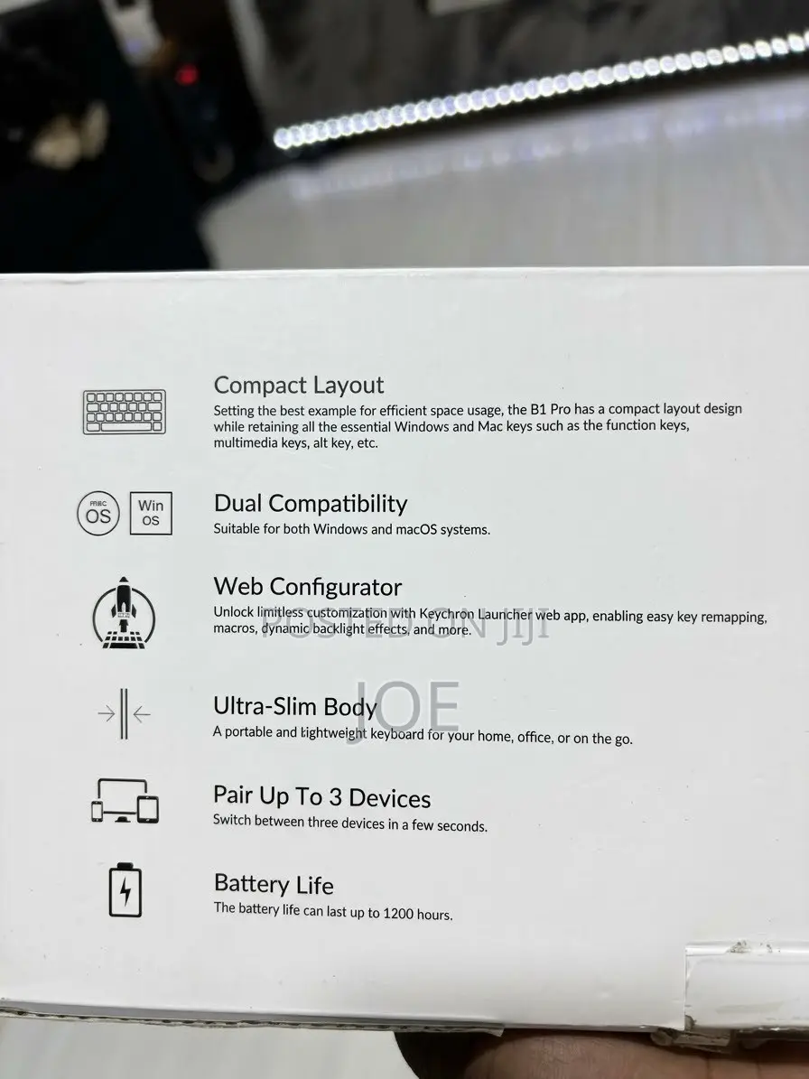 Keychron B1 Pro Ultra-Slim Wireless Keyboard