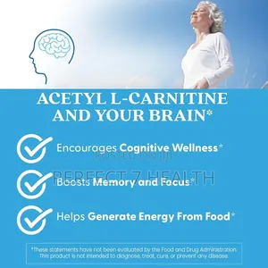 Acetyl-L-Carnitine, Brain, Memory, Nerve Repair, 120 Veggie Caps