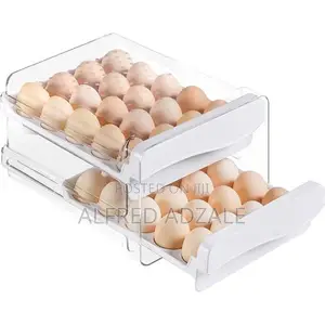Transparent Egg Storage Crate