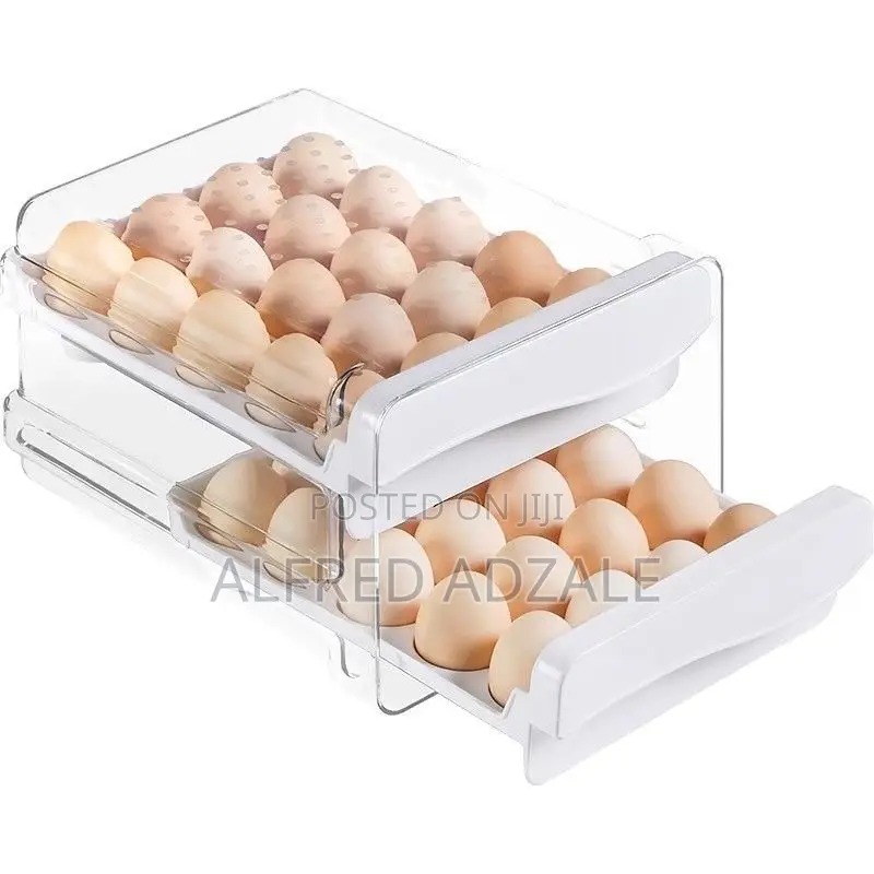 Transparent Egg Storage Crate