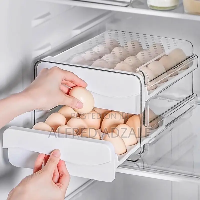 Transparent Egg Storage Crate