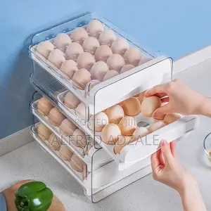 Transparent Egg Storage Crate