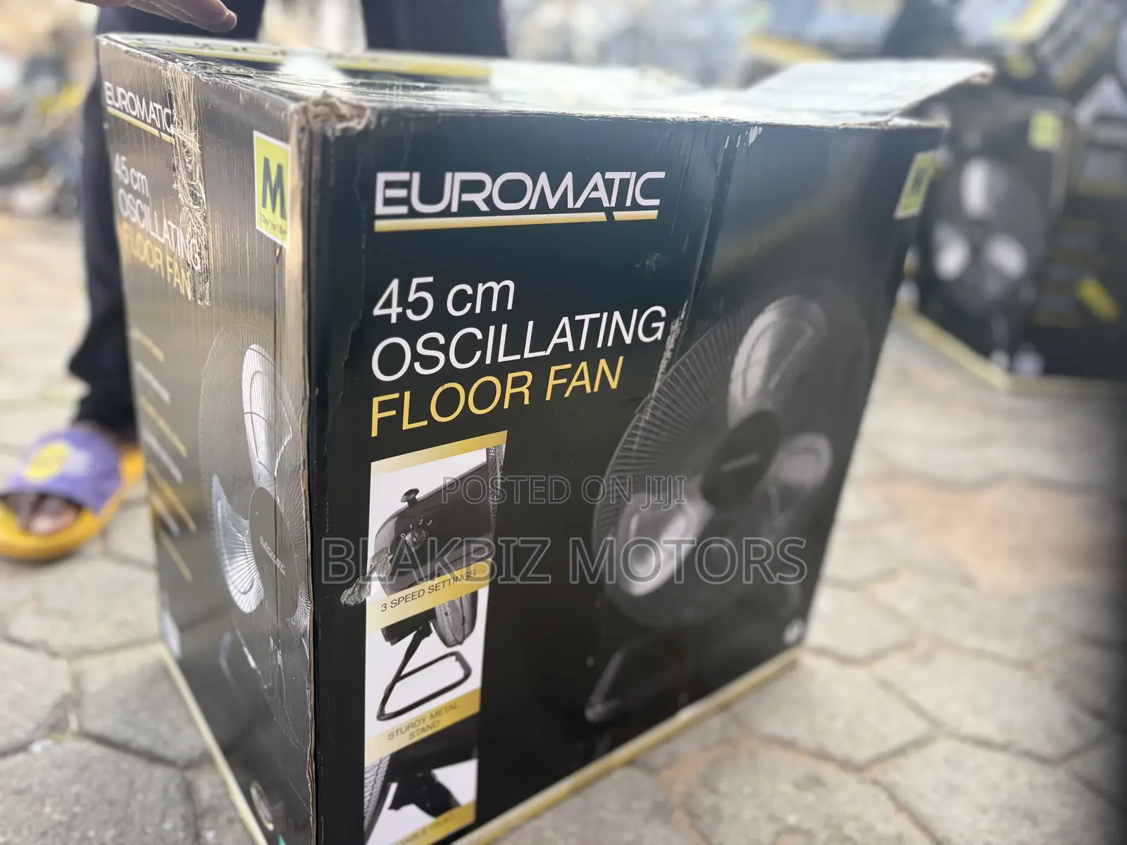 Euromatic 45 Cm (18-Inch) Oscillating Floor Fan