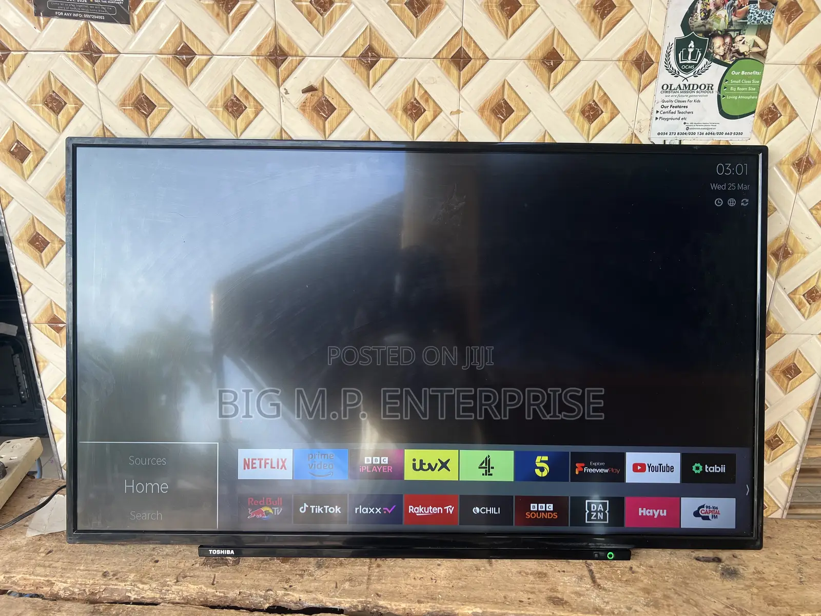 Toshiba 43 Inches 4K Ultra HD LED Smart Digital Satellite TV.