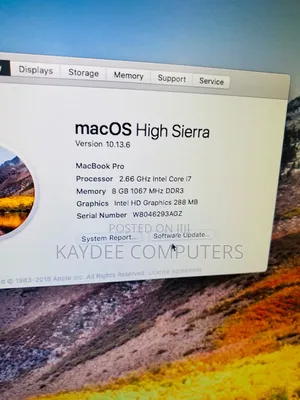 Laptop Apple MacBook 2010 8GB Intel Core i7 SSD 256GB