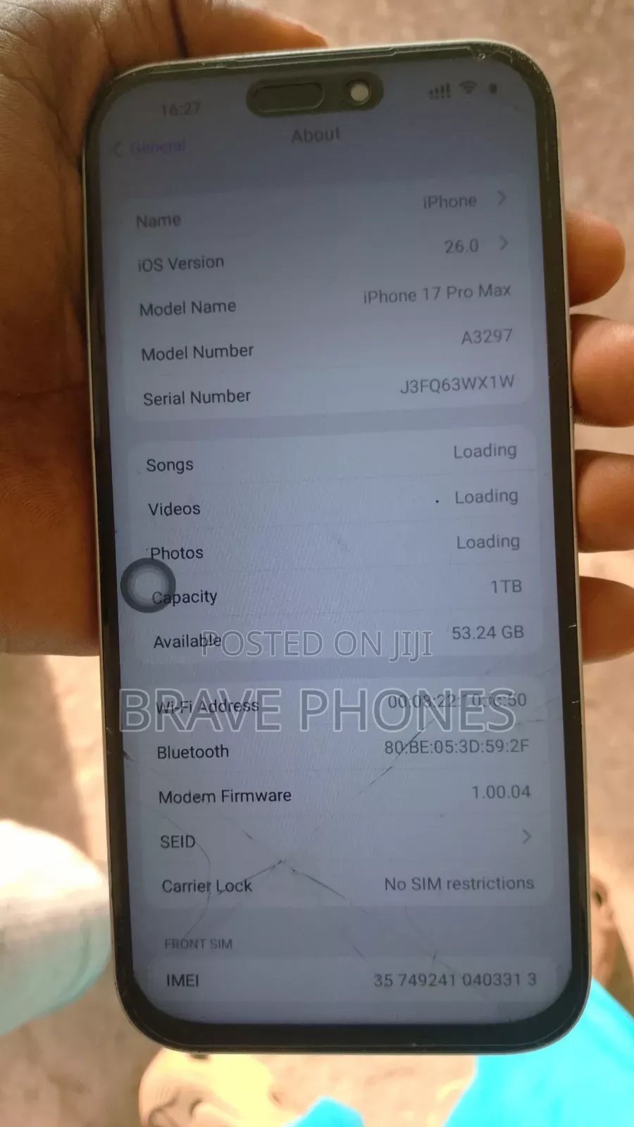 Apple iPhone 17 Pro Max 1 TB White