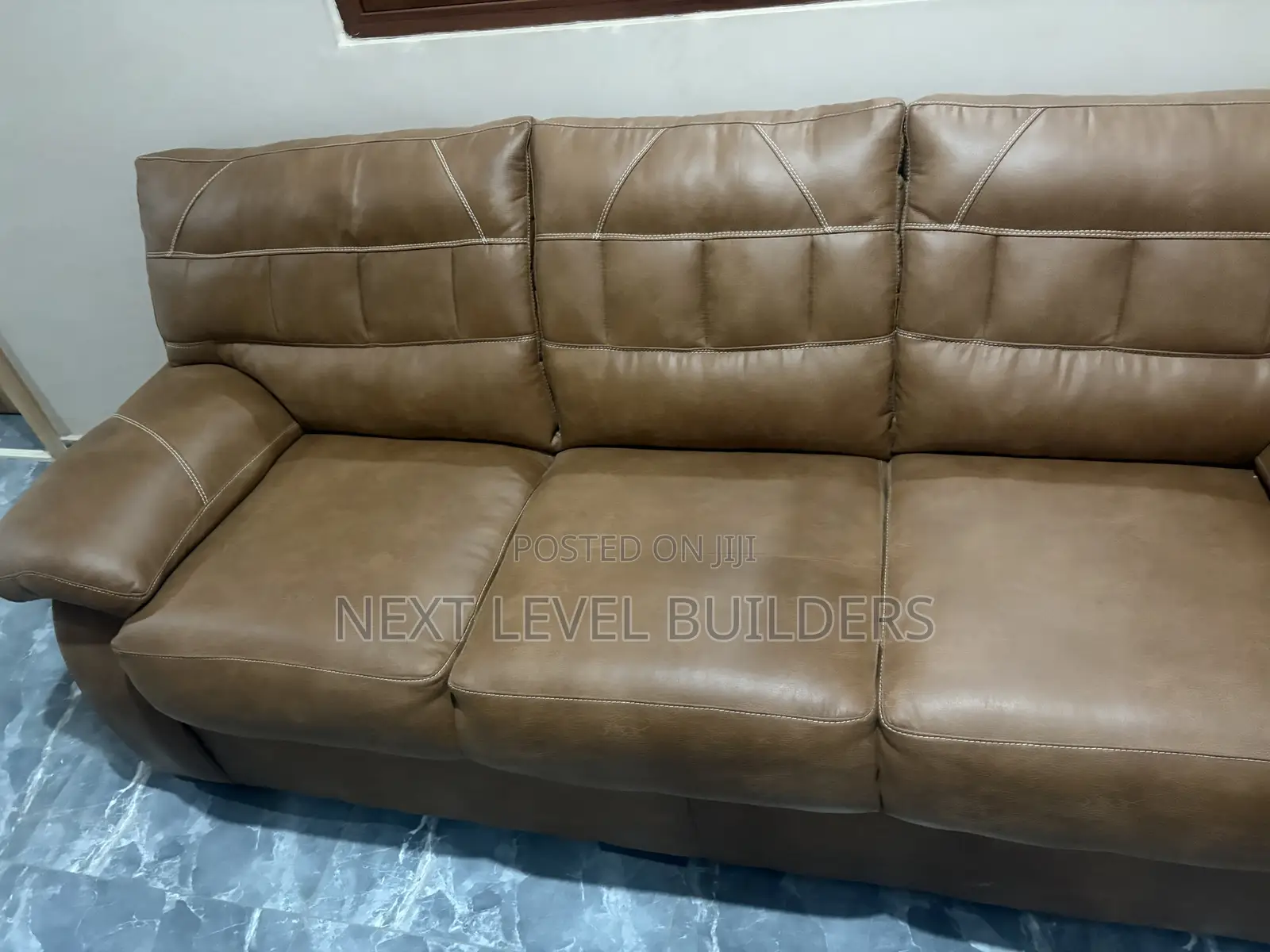3-in-1 Pure Leather Sofa for Sale!