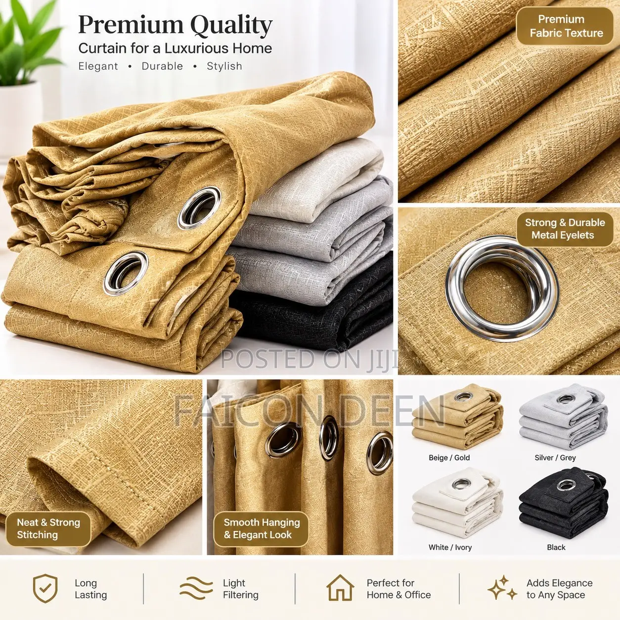 Create a Luxurious Home Atmosphere:sunblock Total Blackout Curtains