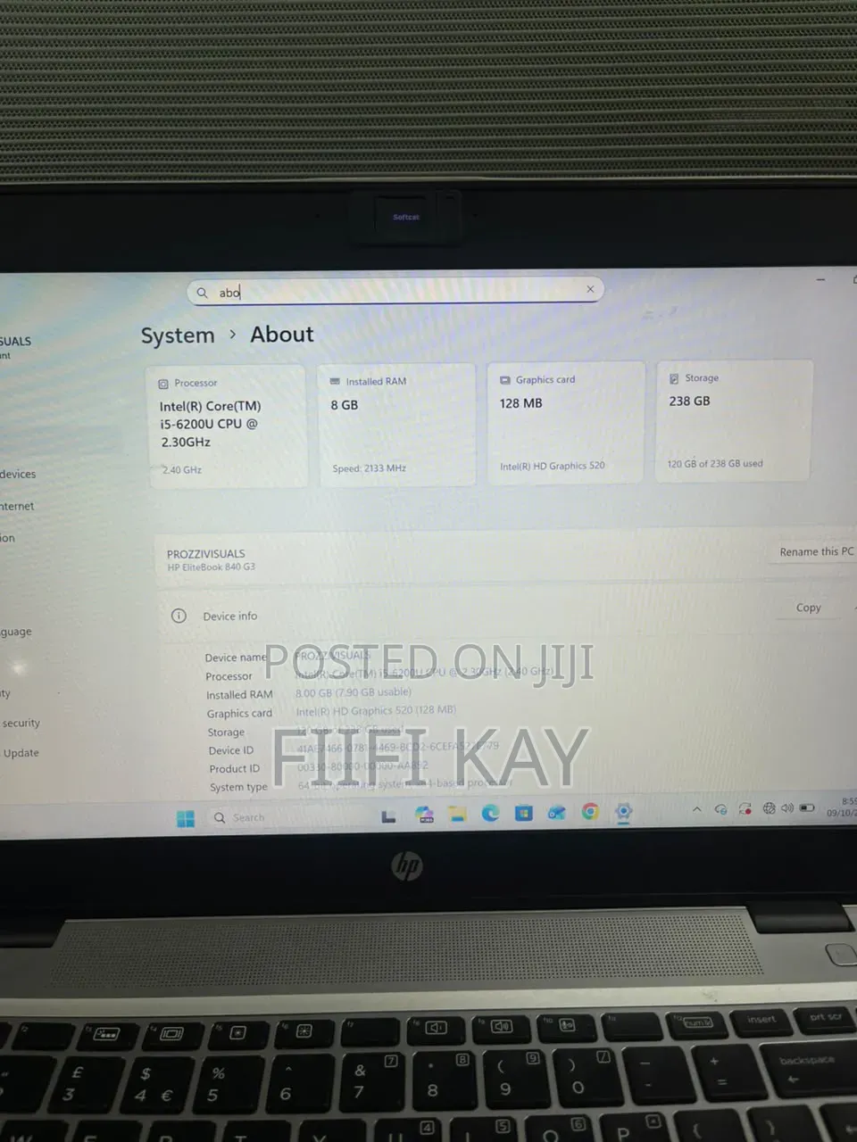 Laptop HP EliteBook 840 G6 12GB Intel Core i5 HDD 320GB