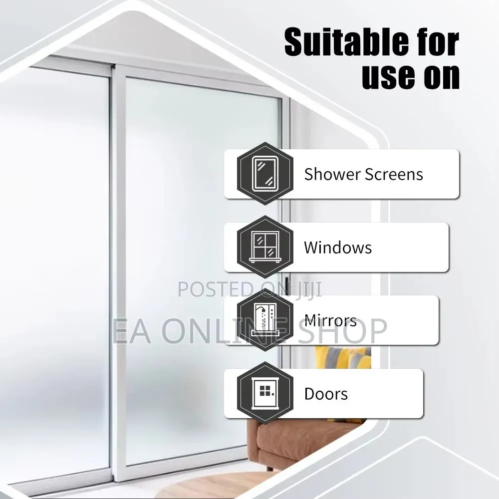Glass Frost Spray Matt Finish for Privacy of Windows, Doors