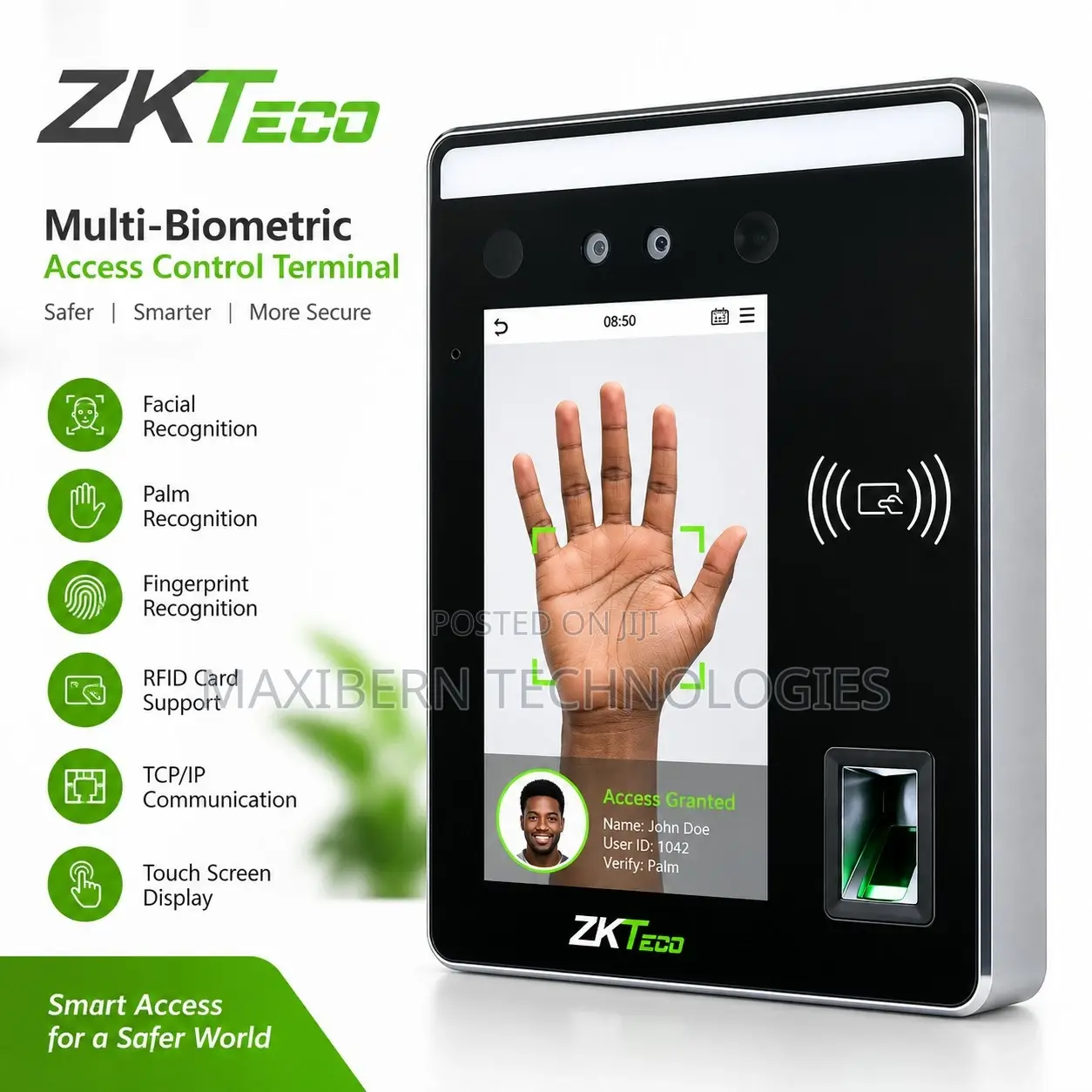 ZKTeco SpeedFace-H5L[P] Face & Palm Access Control