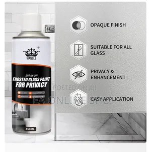 Glass Frost Spray Matt Finish for Privacy of Windows, Doors
