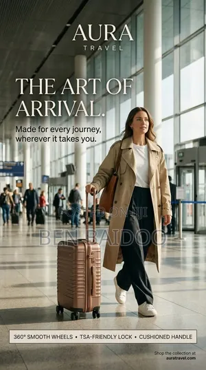Small Size Travel Bag Plastic (360° Smooth-Wheels)