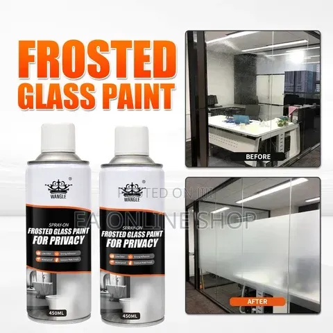 Glass Frost Spray Matt Finish for Privacy of Windows, Doors