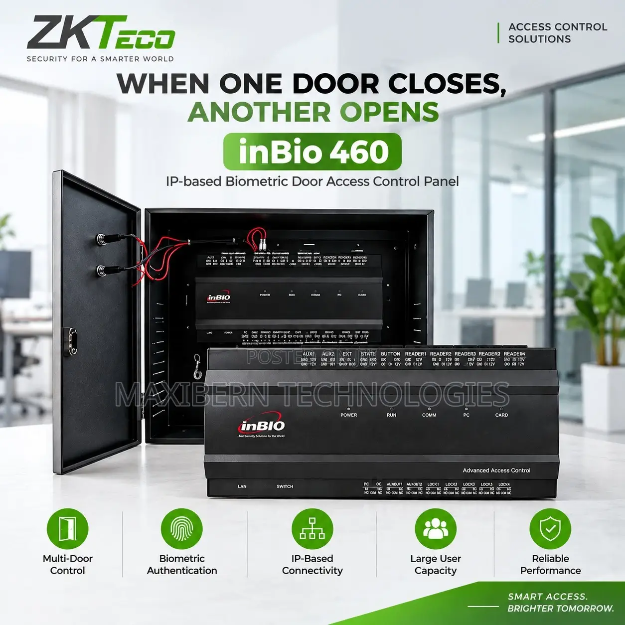ZKTeco inBio460 4-Door Biometric Access Controller
