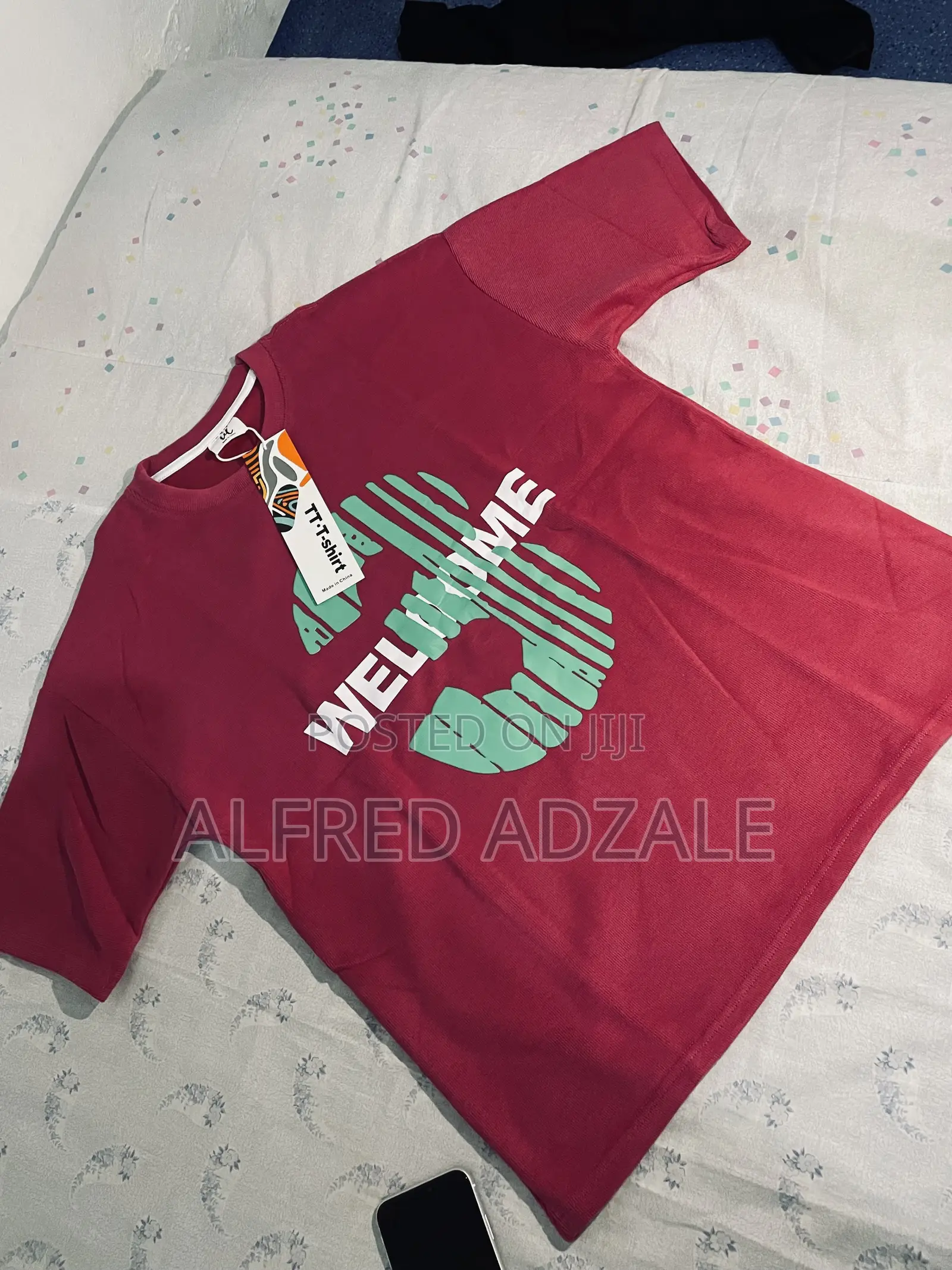 Cherry Red Cotton Top 3XL