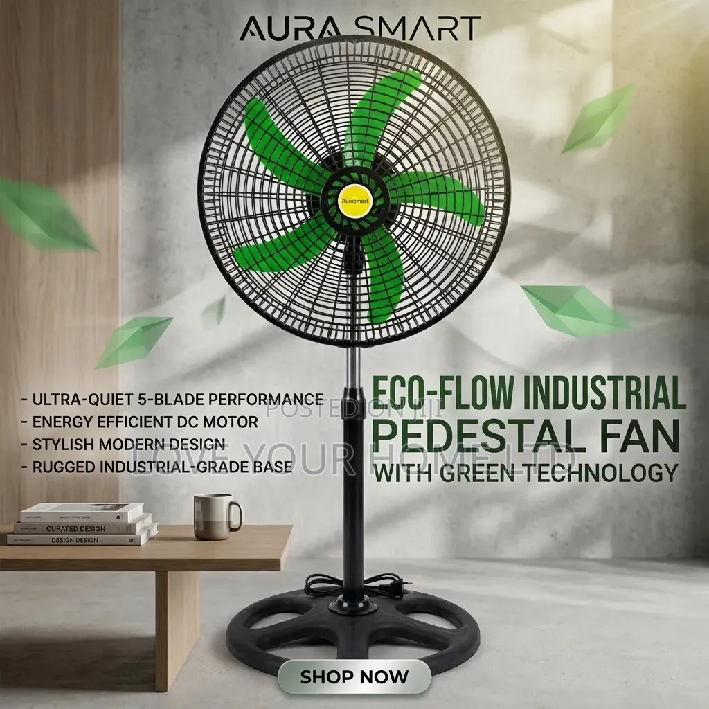 18 Inch Standing Air Circulator Fan – 3 Speed Floor Fan