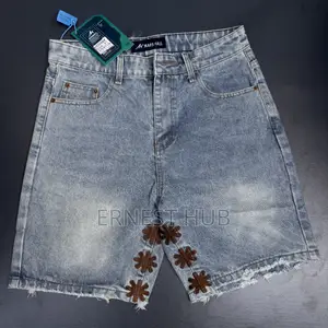 Solid Jeans Shorts