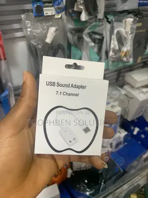 USB 7.1 Channel Audio Sound Card Adapter for Laptop and Desktop