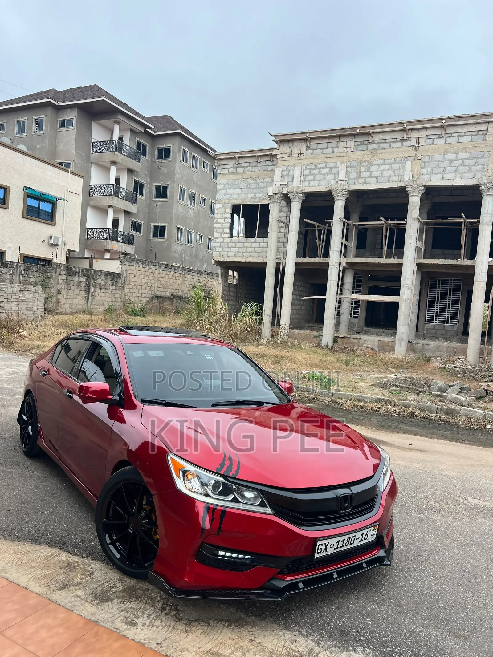 Honda Accord EX-L V-6 4dr Sedan (3.5L 6cyl 6A) 2015 Red