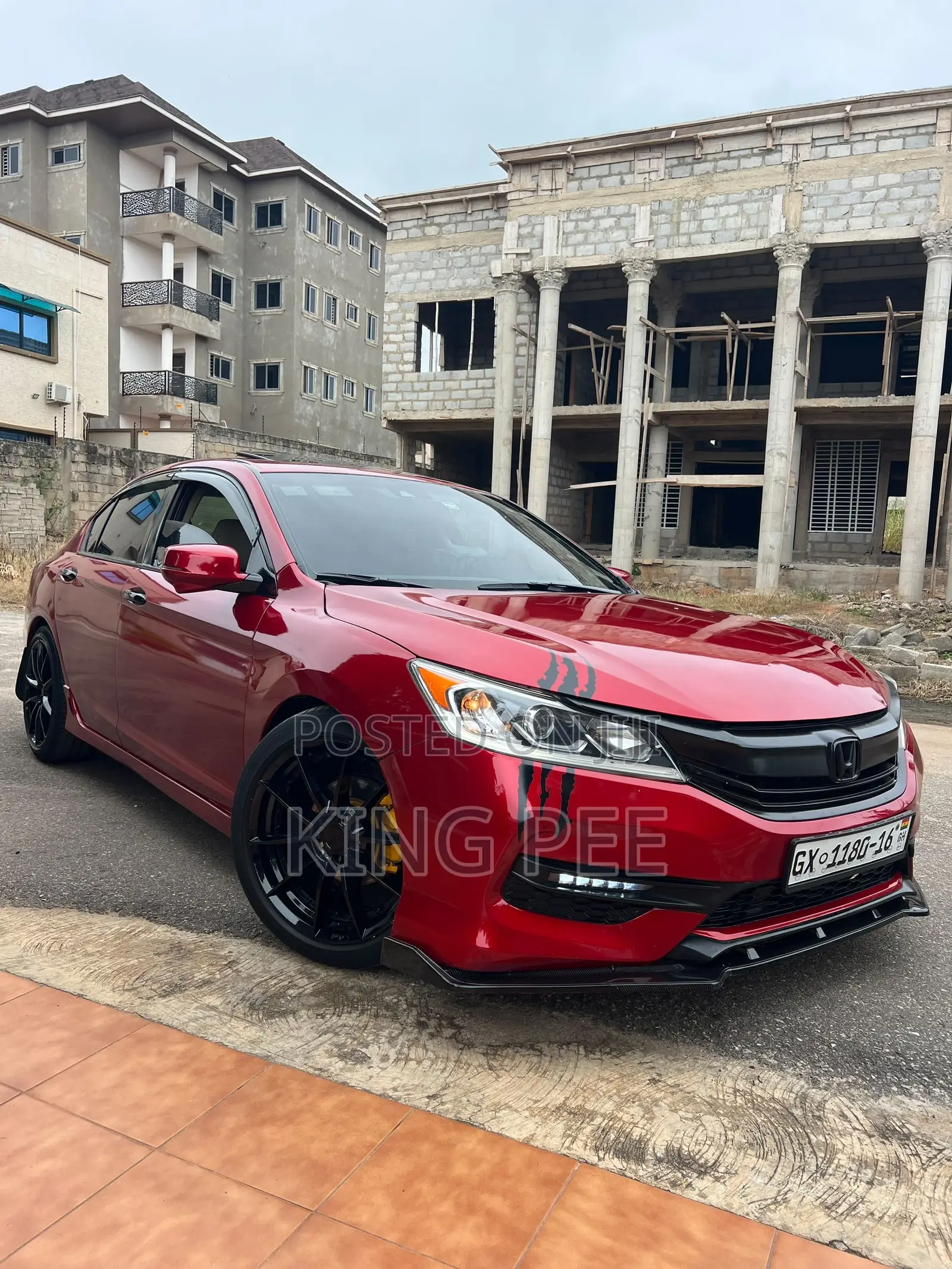 Honda Accord EX-L V-6 4dr Sedan (3.5L 6cyl 6A) 2015 Red