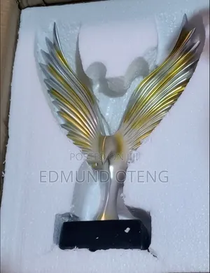 Luxury Silver & Gold Eagle Statue