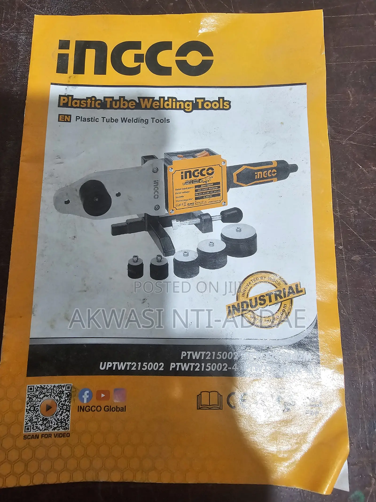 Slight Used Ingco Plastic Tube Welding Tools