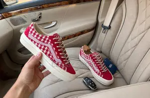 Old School Vans Red and White