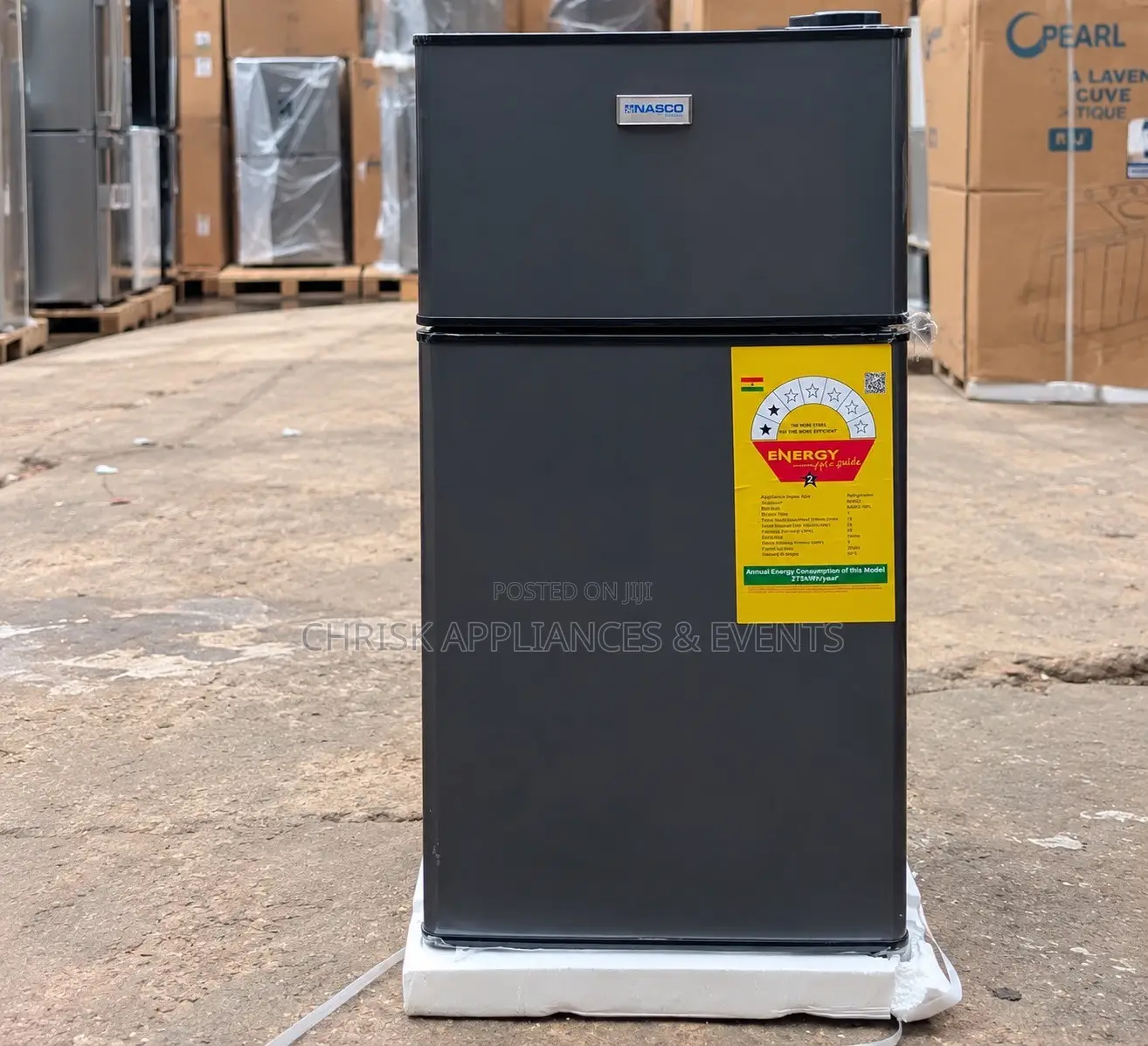 NASCO NASF2-10FL 76L Double-Door Table-Top Refrigerator