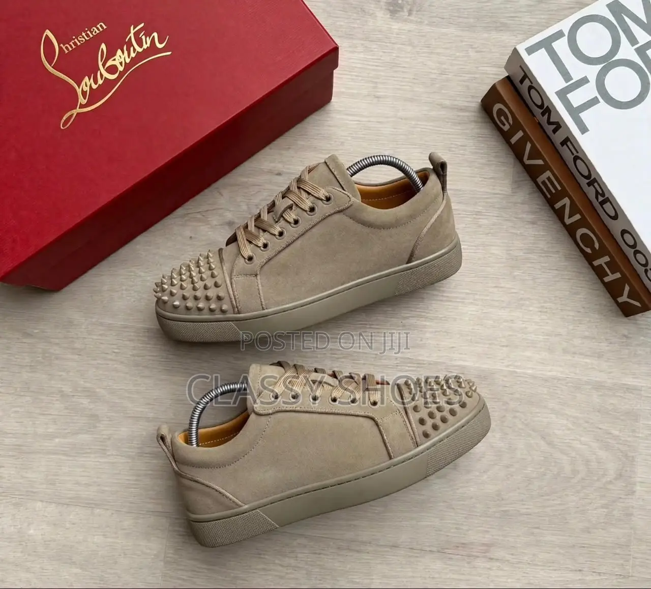 Christian Loubourin Suede Brown With Stones