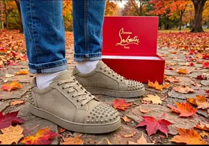 Christian Loubourin Suede Brown With Stones